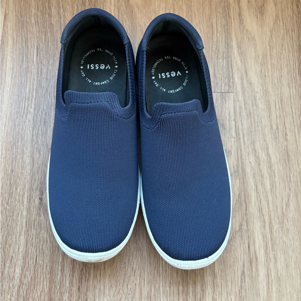 Vessi Waterproof Boardwalk Slip-On in Deep Blue